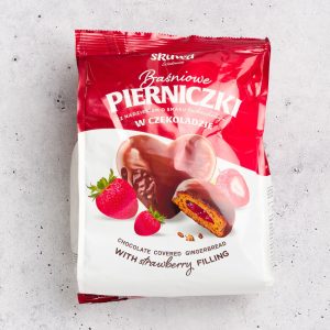 Skawa Baśniowe Pierniczki – Chocolate Covered Gingerbread with Strawberry Filling