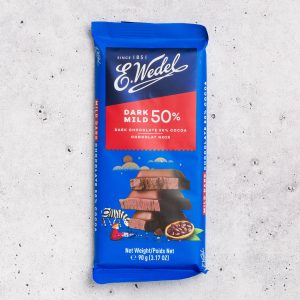 E. Wedel Dark Mild 50% – Dark Chocolate Bar (90g)