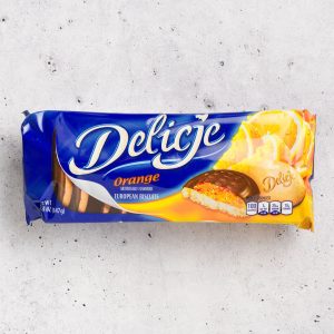 Delicje Orange – European Biscuits with Orange Jelly & Chocolate (147g)