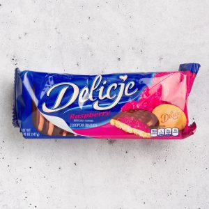 Delicje Raspberry – European Biscuits with Raspberry Jelly & Chocolate (147g)