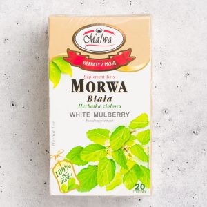 Malwa Morwa Biała – White Mulberry Herbal Tea (20 Tea Bags)